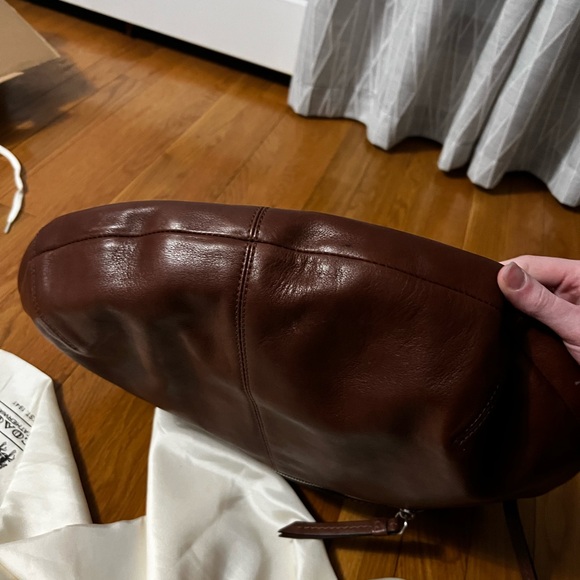 Brown Leather Coach Hobo Bag - Picture 11 of 14